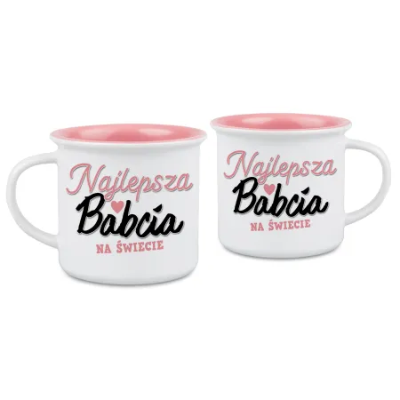 Kubek różowy dla BABCI Najlepsza Babcia